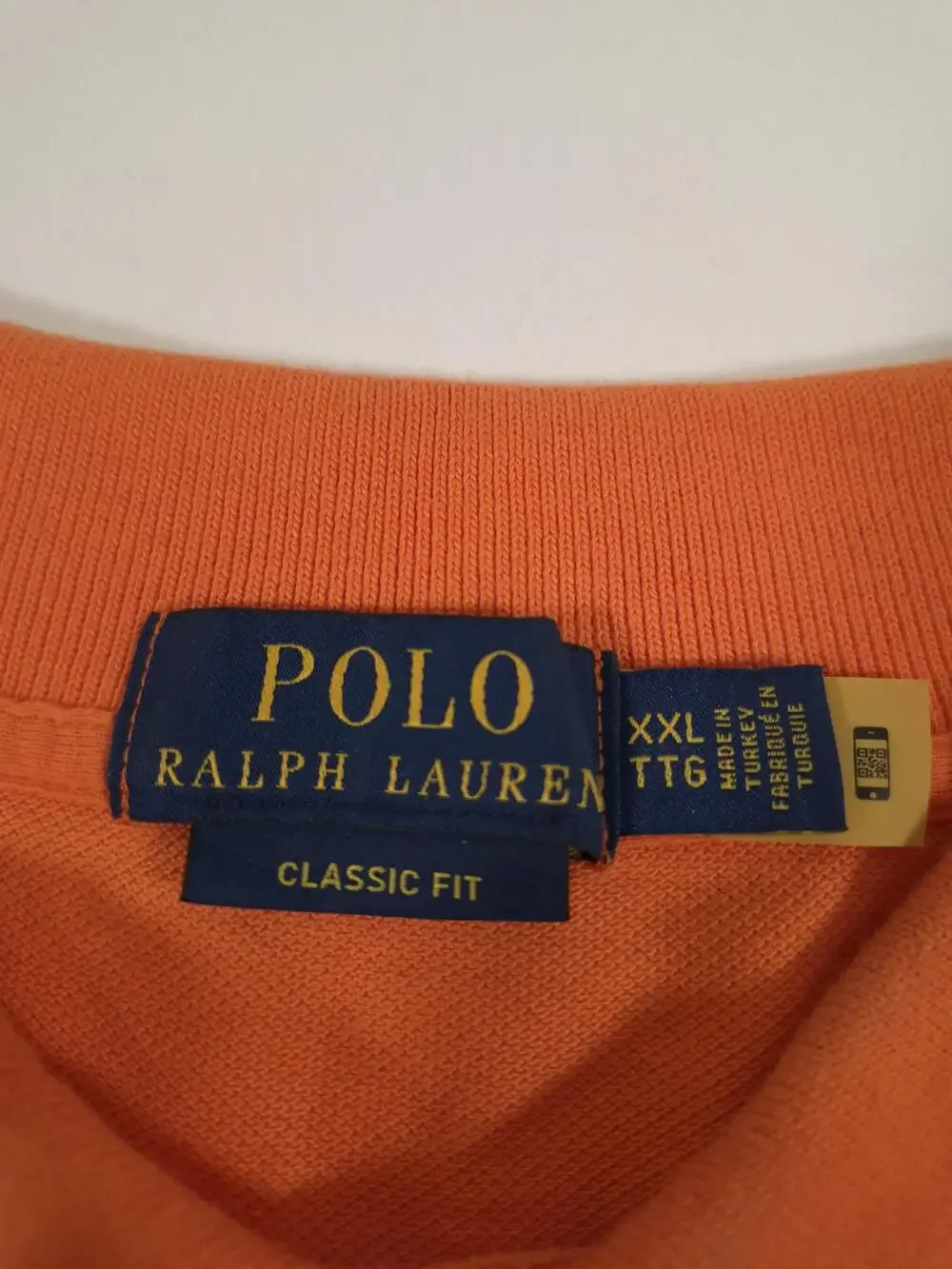 Polo Ralph Lauren Polo Shirt Mens 2XL Orange Classic Fit Cotton Pony Logo